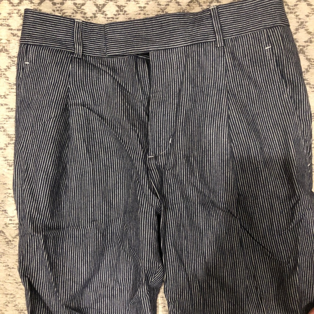 Navy trouser style pants